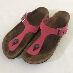 Birkenstock Gizeh Pink soft footbed